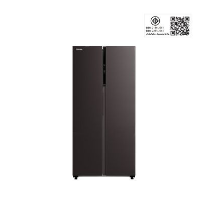 TOSHIBA Side by Side Refrigerator Inverter (16.2 Cubic, Satin Grey) GR-RS600WI-PMT(37)